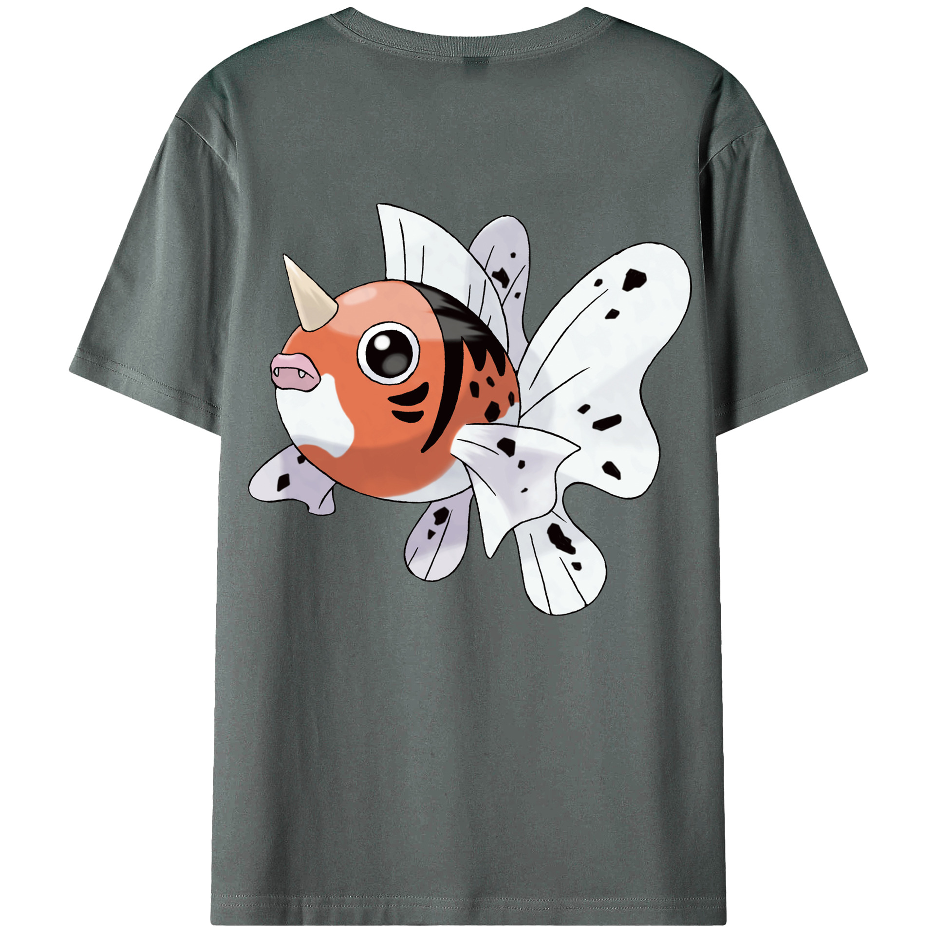 （画像用） ポケットモンスター Pokémon 綿100％ メンズ半袖Tシャツ（バックプリント） 通気性